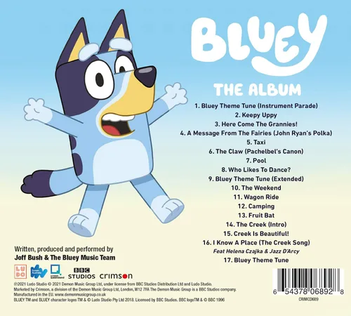 Vista 2 de Bluey The Album - Paquete de pegatinas