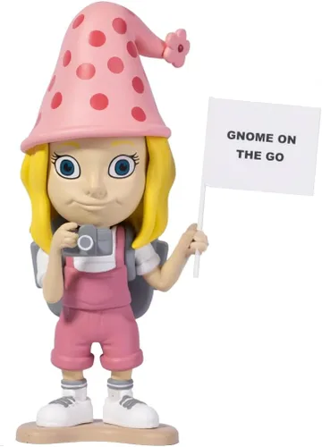 Vista 9 de Gnomo de viaje macho adulto Mini figura de gnomos con soporte AirTag integrado Compañero de viaje de aventura para viajes por carretera