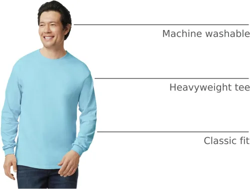 Vista 143 de Gildan - Camiseta de manga larga de algodón ultra estilo G2400 para adultos, paquete múltiple
