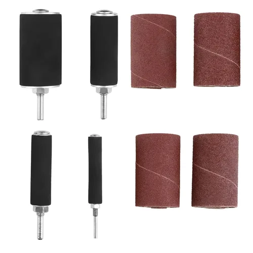 Vista 7 de Tambor de lijado dle Sander Drum Srliya 28 * 17 * 7 20pcs husillo Lijadora de tambor de lijado Kit de herramientas con estuche para prensa de taladro