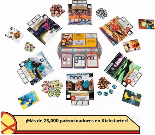 Vista 3 de Spin Master Games, Marvel United: X-Men, juego de mesa de estrategia, incluye figuras coleccionables, para fanáticos de Marvel Rivals y juguetes