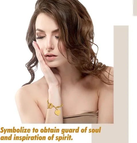 Vista 4 de Emibele Rosa púrpura real preservada con collar de plata de ley S925 y pulsera con dije de corazón