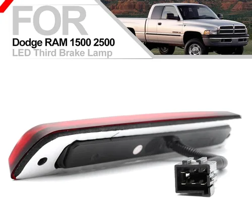Vista 4 de Luz de freno LED de tercera luz de freno trasera de lente roja, luz de freno de montaje alto, lámpara de carga para Chevy Silverado/GMC Sierra 1500