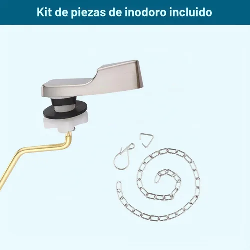 Vista 4 de Kit de repuesto de manija de inodoro de metal universal de montaje lateral compatible con American Standard/Mansfield/Gerber/TOTO/Kohler inodoro