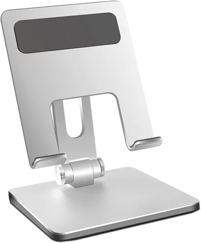 Vista 8 de Tissting Soporte ajustable para tableta, soporte para tableta de aleación de aluminio, plegable, antideslizante, soporte de escritorio, portátil