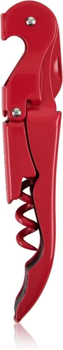 Vista 15 de True Truetap Sacacorchos de camarero de doble bisagra, abridor de botellas de vino de acero inoxidable con cortador de papel de aluminio Negro
