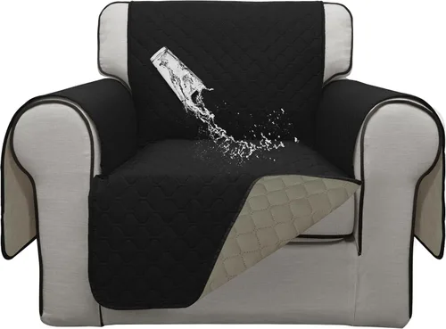 Vista 69 de ISSUNTEX Fundas de sofá de dos plazas con doble protección 100% impermeables para sala de estar, fundas para sofá de 2 cojines, protector de muebles