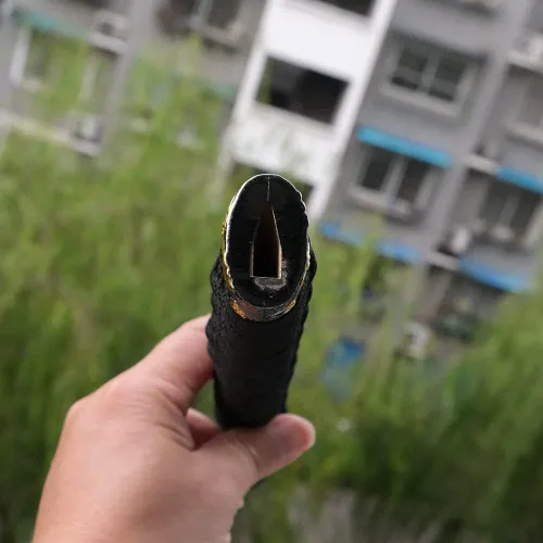 Vista 6 de boyu Mango de espada japonesa samurái Katana Tsuka10.2 '' aleación/cobre/hierro accesorios reales o falsos Samegawa