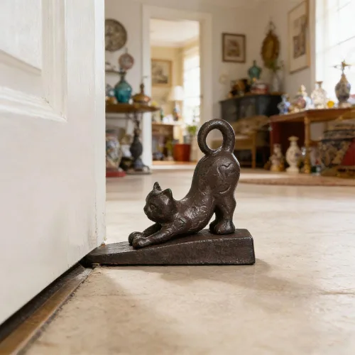 Vista 4 de YukaBa Home Locomotion - Tapón para puerta de gato, color negro