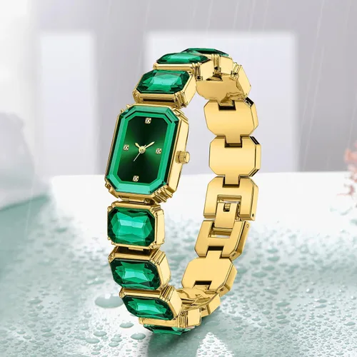 Vista 3 de BESTKANG Reloj de pulsera de cristal de lujo para mujer, reloj impermeable de moda