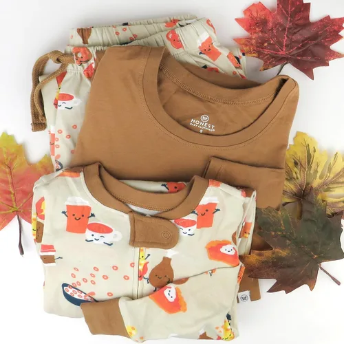 Vista 4 de HonestBaby - Pijama familiar navideña de algodón orgánico