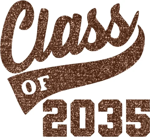 Vista 12 de Senior 2035 Iron On Transfer for Shirts, Black