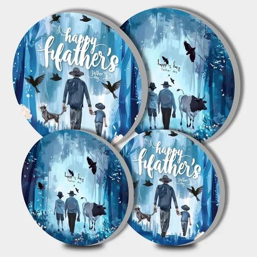 Vista 21 de Nordics - Juego de 4 fundas para quemadores de flores étnicas bohemias, estilo rústico, arte floral indio, patrón geométrico abstracto, quemador