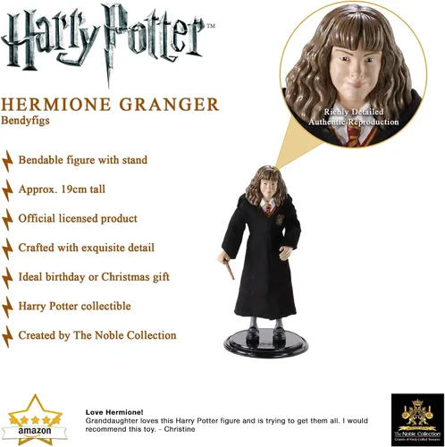 Vista 3 de BendyFigs Harry Potter Hermione Granger