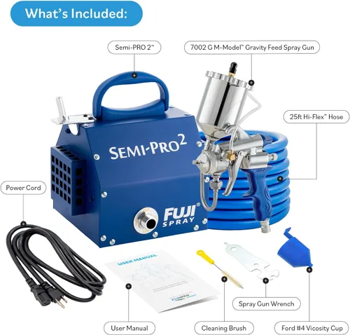 Vista 2 de Fuji Spray 2203G Semi-PRO 2 - Sistema de rociado HVLP por gravedad