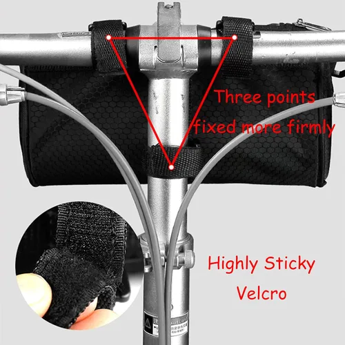 Vista 5 de Bolsa para Manillar de Bicicleta, Bolsa de Almacenamiento Frontal Impermeable, Accesorios de Soporte de Teléfono para Bicicleta, Funda Transparente