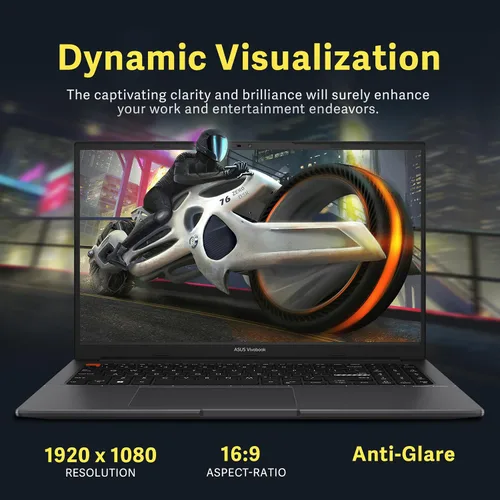 Vista 6 de ASUS VivoBook S15 - Laptop FHD Slim de 15.6 pulgadas, AMD Ryzen 5 5600H, 8 GB de RAM, 672 GB de almacenamiento