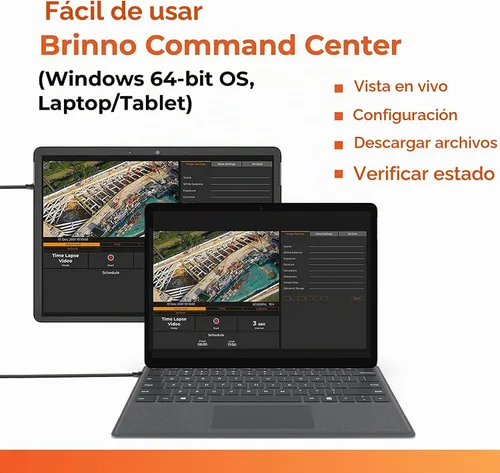 Vista 6 de Brinno Paquete de cámara de construcción BCC2000 Plus - Incluye: cámara de lapso de tiempo Full HD TLC2000, extensor de 32 pies para computadora