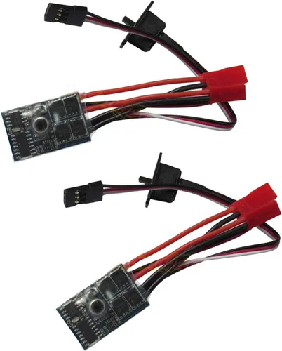 Vista 6 de Controlador de velocidad del motor cepillado Rc ESC 10a para 1/16 18 Rc tanque de barco de coche con freno