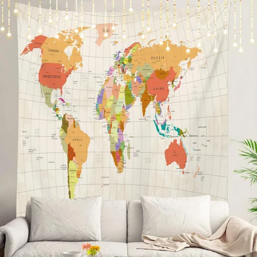 Vista 16 de Shrahala Tapiz de pared de hojas de arce otoñal, hojas rojas llameantes, fondo negro, tapiz grande para colgar en la pared, tapiz decorativo