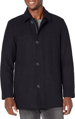 Vista 5 de Dockers Abrigo Weston de mezcla de lana con bufanda para hombre (regular y grande y alto)