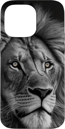 Vista 21 de Funda de retrato oscuro con cara de león para iPhone 16