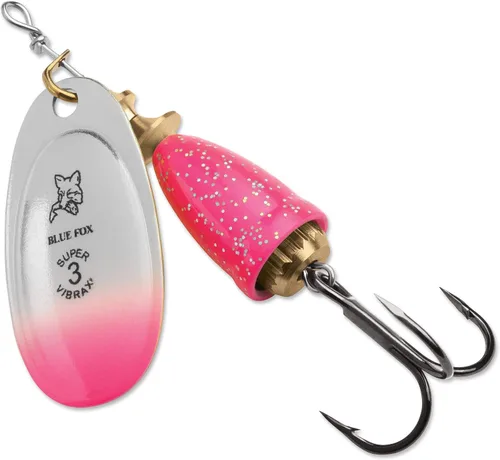 Vista 20 de BLUE FOX Classic Vibrax, señuelo giratorio en línea para trucha lubina y salmón Premium Pesca Spinner Caramelo negro Chartreuse