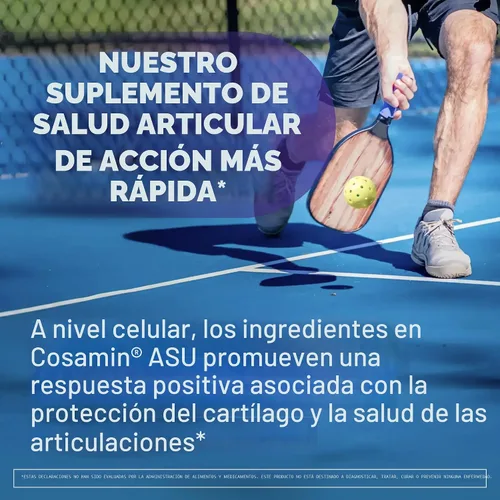 Vista 4 de Suplemento para la salud articular Cosamin Nutramax Laboratories ASU con glucosamina, condroitina y ASU para hombres y mujeres adultos, suplemento