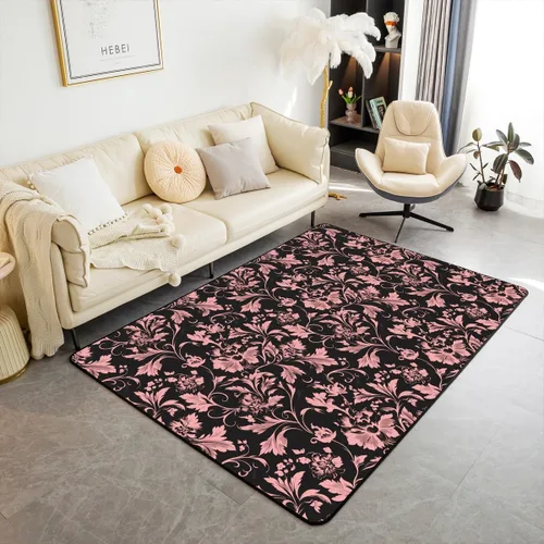 Vista 20 de jejeloiu Groovy Flower Area Rug 3x5 Retro Floral Boho Living Room Rugs for Bedroom 70S Hippie Groovy Flowers Bohemian Decor Carpet Psychedelic Beige