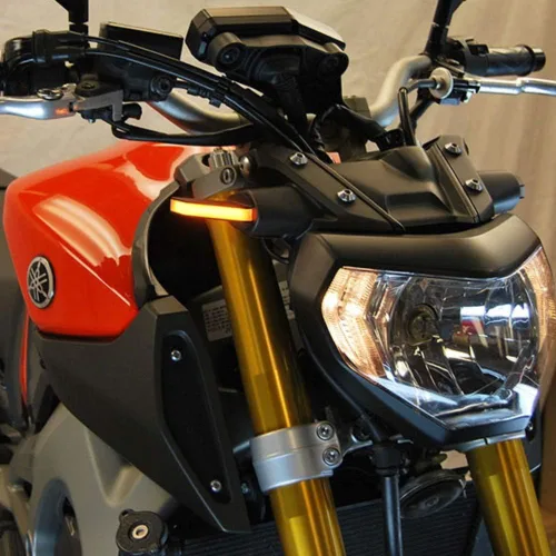Vista 2 de New Rage Cycles Señales de giro delanteras - Compatible con Yamaha MT-09 2014-2016