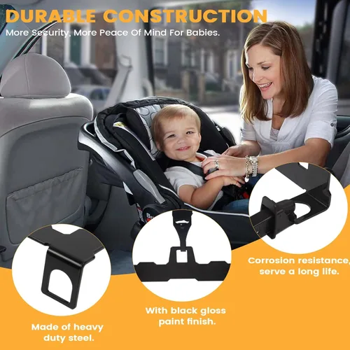 Vista 9 de Kit de anclaje de pestillo de asiento de automóvil – Convierte los autos más antiguos a una interfaz de compatibilidad ISOFIX, adaptador