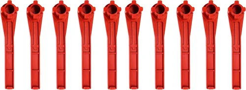 Vista 11 de JSP Manufacturing Llave de gas y bung llave de tambor sólido sin chispas (rojo) (1)
