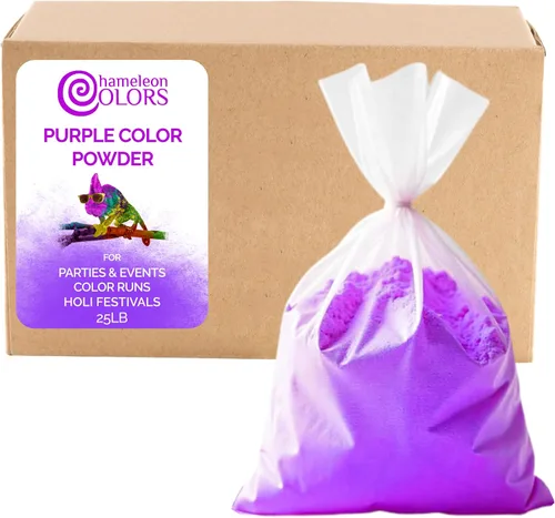Vista 14 de Chameleon Colors Polvo de color de 25 libras, 1 paquete, color aguamarina vibrante, para 15-20 personas, apto para niños, no tóxico y sin gluten