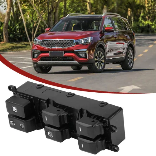 Vista 2 de Para 2015 kia Optima Master Window Switch Gorgeri Power Window Switch Interruptor de control maestro de ventana eléctrica 93570-B5000 para KIA Forte