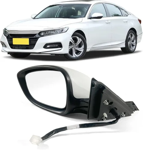 Vista 15 de Espejo de puerta lateral izquierdo para Honda Accord LX, Sport 2018-2022 丨 Eléctrico 丨 Sin calefacción, sin señal de giro, compatible con pintura