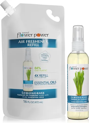 Vista 16 de Natural Flower Power Ambientador en aerosol – Eliminador de olores con aceites esenciales – Hogar, automóvil y tela – Libre de crueldad animal