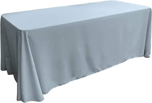 Vista 13 de LA Linen Mantel rectangular lavable de popelín de poliéster, resistente a las manchas y a las arrugas, cubierta de mesa 60x84, mantel de tela