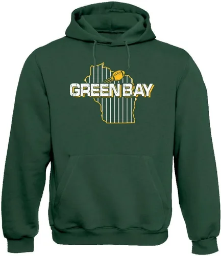 Vista 24 de Xtreme Apparrel Team Field Map Men's Hoodie Sweatshirt for Football Fans