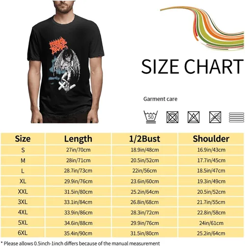 Vista 7 de Morbid Angel T Shirt Men's Summer Round Neck Trend Fashion Short Sleeve T Shirt Sports Fitness Cotton Shirt Tops
