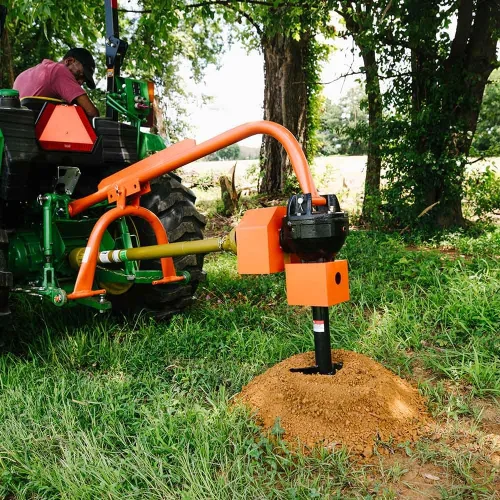 Vista 5 de Titan Attachments Excavadora de agujeros para postes de 30 HP de 3 puntos con accesorio de taladro de 12 pulgadas, se adapta a tractores Cat 1