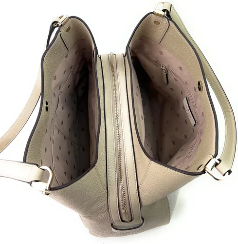 Vista 5 de Kate Spade New York Leila - Hombro mediano con triple compartimento arena claro