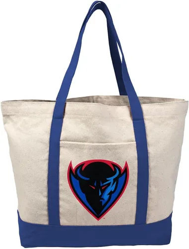 Vista 182 de Campus Lab Bolsa de lona con logotipo primario colegiado con bolsillo externo, bolsa de hombro reutilizable para ir de compras, playa Águilas A&m