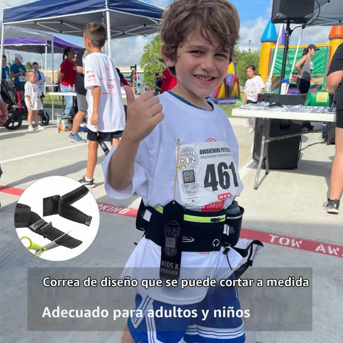 Vista 2 de AiRunTech Cinturón de hidratación para correr con botella de agua, riñonera para teléfono y cartera, bolsa de correr, accesorios esenciales BK+BK