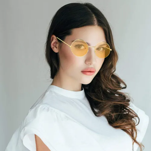 Vista 7 de ONESING 8-20 pares de gafas de sol redondas hippie círculo para mujer, gafas de sol hippie multicolor diadema discoteca fiesta