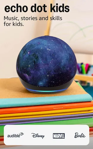 Vista 11 de Amazon Echo Dot Kids (modelo más reciente), Bocina inteligente para disfrutar audiolibros apropiados para su edad, juegos interactivos y Dragón