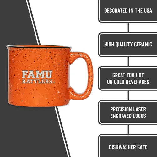Vista 7 de Rico Industries NCAA Speckle 12oz Laser Engraved Campfire Mug