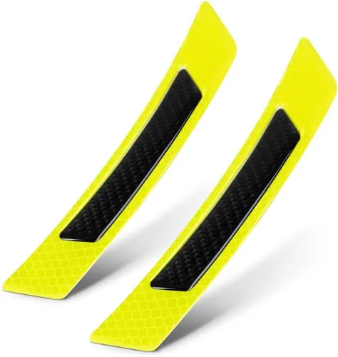Vista 7 de TRUE LINE – Piezas de moldeo para parachoques de puerta, de fibra de carbono negro reflectante