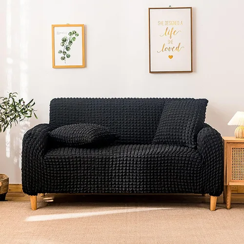 Vista 9 de Konsilsa Funda elástica para sofá, funda antideslizante para sillón, funda gruesa y lavable con parte inferior elástica, protector de muebles
