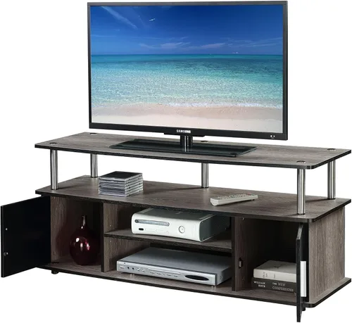 Vista 4 de Convenience Concepts Designs2Go Monterey - Mueble para TV, Madera, Gris(Weathered Gray)