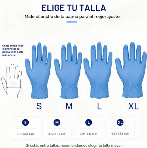 Vista 7 de ZMDREAM Nitrile Gloves 200ct Latex-Free Powder-Free Textured Grip 4 Sizes